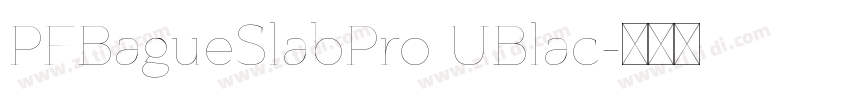 PFBagueSlabPro UBlac字体转换